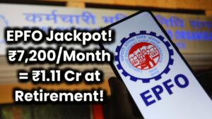 EPFO Retirement Benefit: EPFO Jackpot! Monthly ₹7,200 PF Deduction Can Get You ₹1.11 Crore at Retirement!