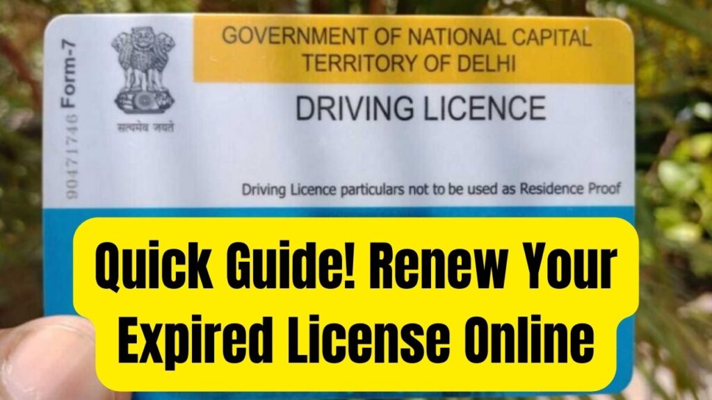 How to Quickly Renew Your Driving License Online After Expiry 1 How to Quickly Renew Your Driving License Online After Expiry