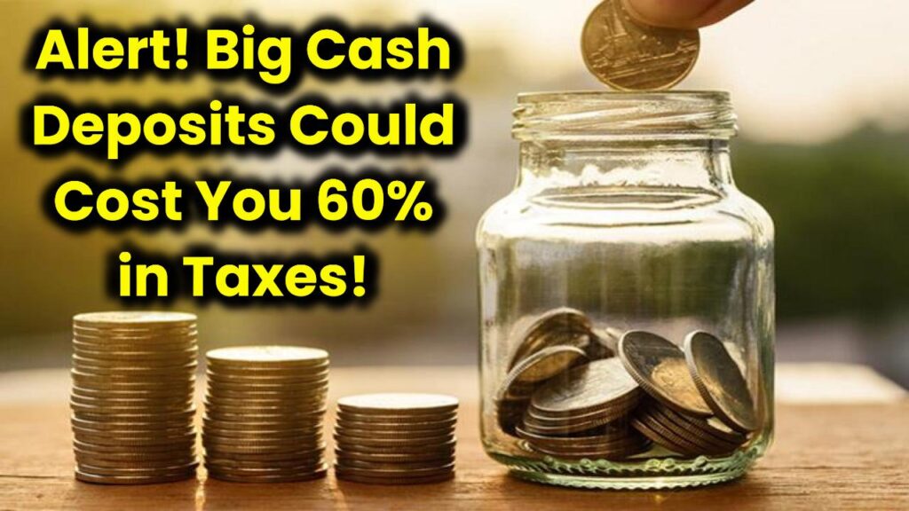 Saving Account Alert! Depositing Too Much Cash? You Might Face a 60% Tax Penalty! 1 Saving Account Alert! Depositing Too Much Cash? You Might Face a 60% Tax Penalty!