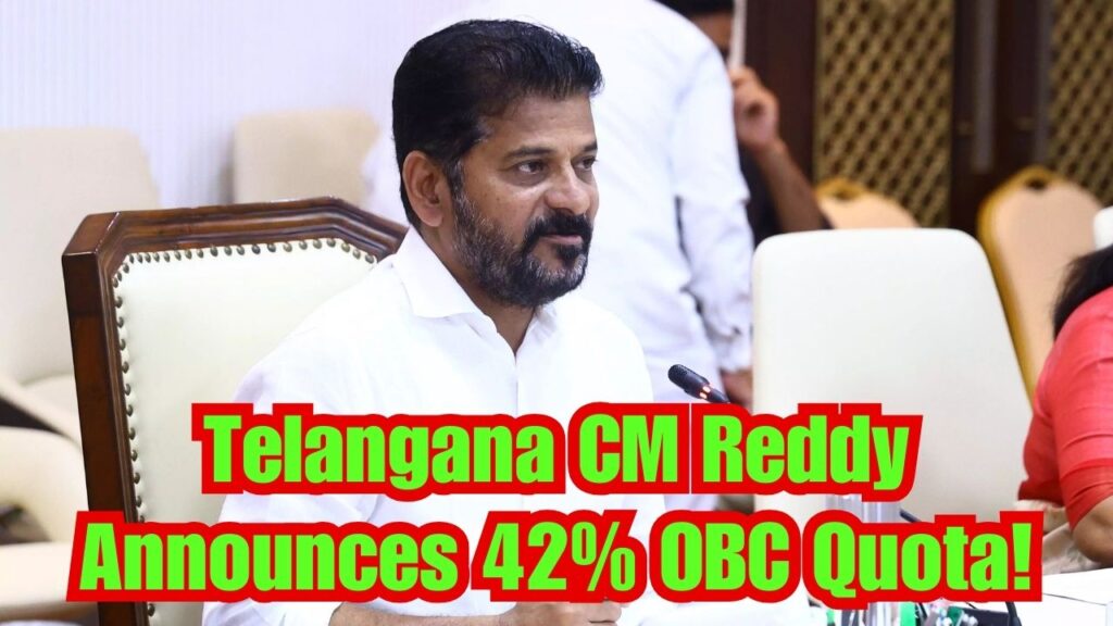 Telangana CM Reddy Sets 42% Reservation Plan for OBC Population: Check when it will be applied 1 Telangana CM Reddy Sets 42% Reservation Plan for OBC Population: Check when it will be applied