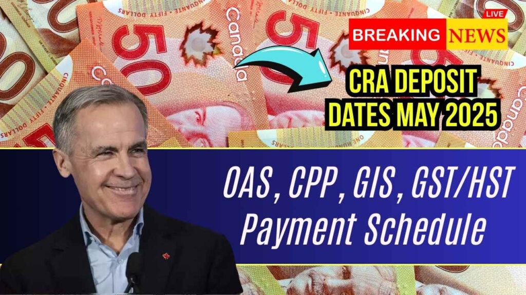 CRA Deposit Dates May 2025: When Will Your OAS, CPP, GIS, and GST/HST Land? 1 CRA Deposit Dates May 2025: When Will Your OAS, CPP, GIS, and GST/HST Land?