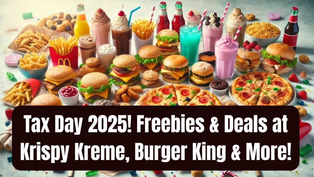 Tax Day 2025 Food Freebies! Grab Hot Deals at Krispy Kreme, Burger King & More 1 Tax Day 2025 Food Freebies! Grab Hot Deals at Krispy Kreme, Burger King & More