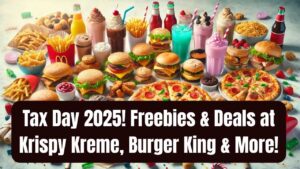 Tax Day 2025 Food Freebies! Grab Hot Deals at Krispy Kreme, Burger King & More
