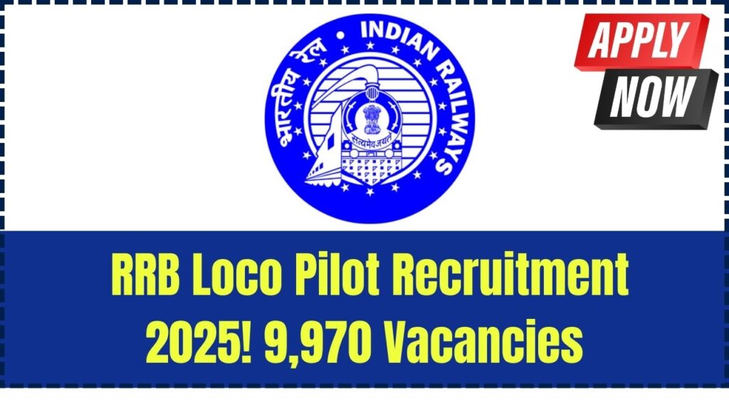 RRB Assistant Loco Pilot Recruitment 2025: 9,970 Vacancies Announced, Apply by 19 May 1 RRB Assistant Loco Pilot Recruitment 2025: 9,970 Vacancies Announced, Apply by 19 May