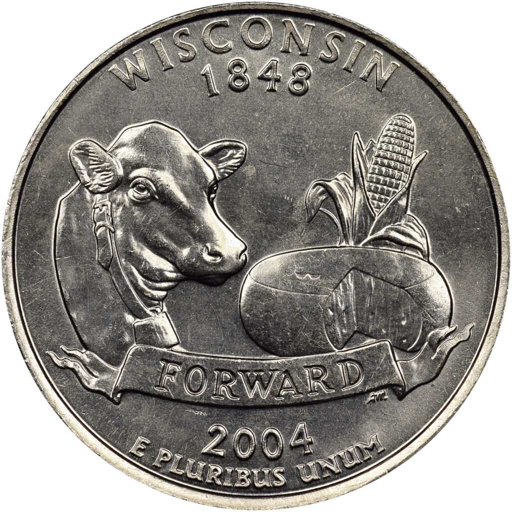 8 Rare Coins Worth Thousands Still in Circulation — Check Before You Accidentally Spend One 6 2004-D Wisconsin State Quarter (Extra Leaf Error)