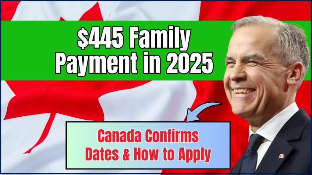 $445 Family Payment Coming in 2025 – Canada Confirms Dates & Application Guide 1 $445 Family Payment Coming in 2025 – Canada Confirms Dates & Application Guide