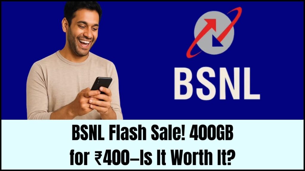 BSNL Launches Flash Sale: 400GB Data for 40 Days at ₹400—Who Should Grab It? 1 BSNL Launches Flash Sale: 400GB Data for 40 Days at ₹400