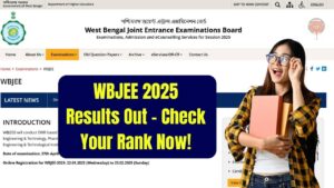 WBJEE Result 2025 Declared at wbjeeb.nic.in — Check Your Rank and Score Before Website Crashes