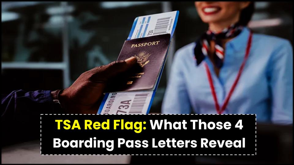 TSA Red Flag: What These 4 Letters on Your Boarding Pass Really Mean 1 TSA Red Flag